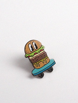 벨리 크루즈 프레스 Burger Skater Pin