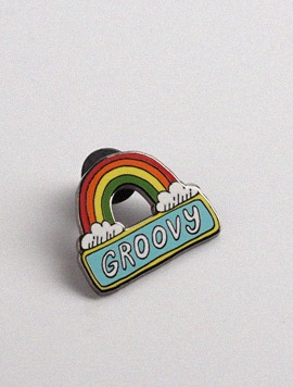 벨리 크루즈 프레스  Groovy Rainbow Pin