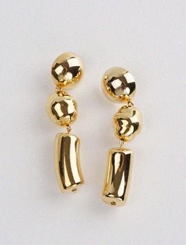 Gold cascade earrings
